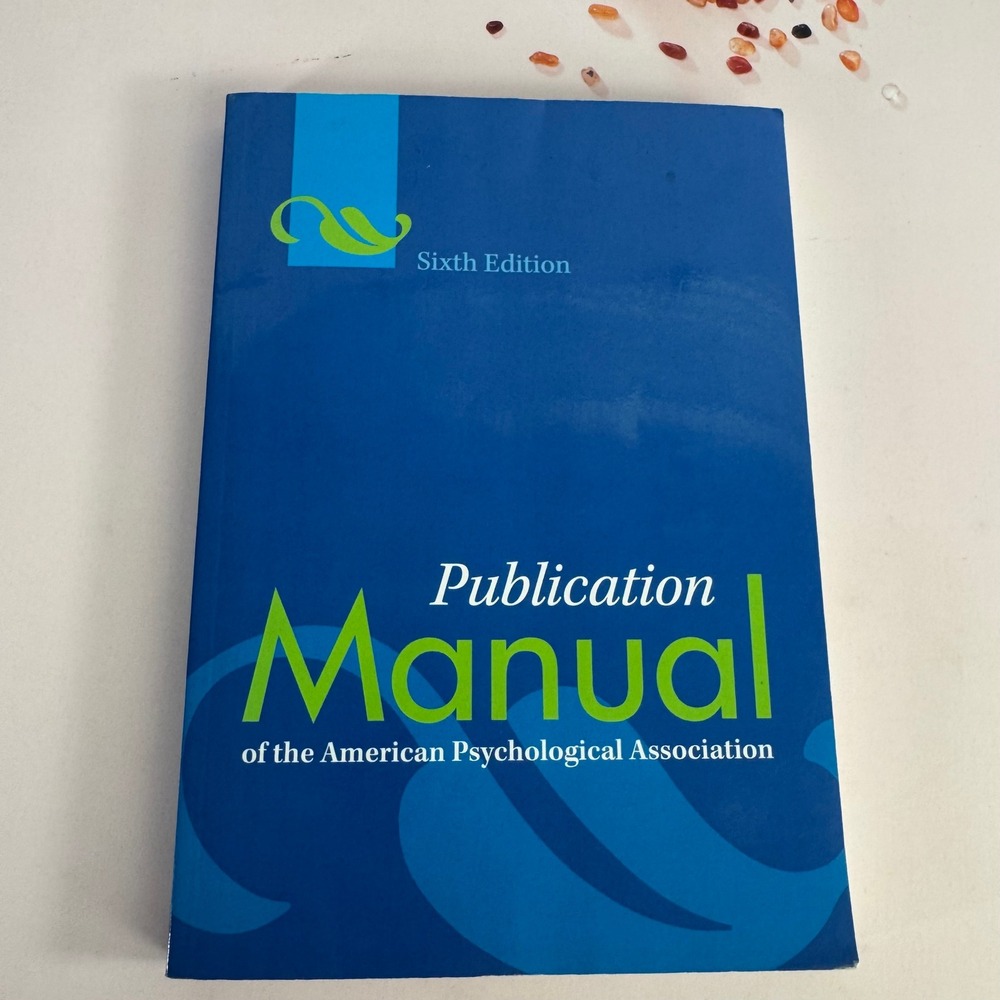 APA Publication Manual 6th Edition American Psychological Association Softcover